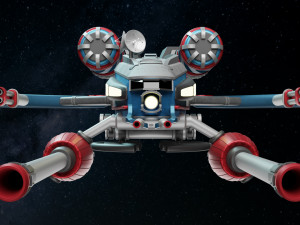 Spaceship 001 3D Model