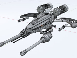 Spaceship 001 3D Model