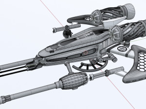 Spaceship 001 3D Model
