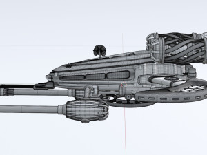 Spaceship 001 3D Model