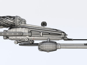 Spaceship 001 3D Model