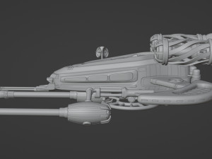 Spaceship 001 3D Model