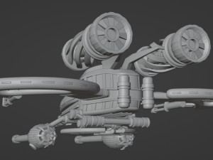 Spaceship 001 3D Model