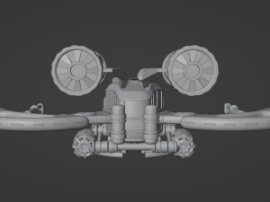Spaceship 001 3D Model