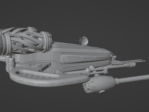 Spaceship 001 3D Model