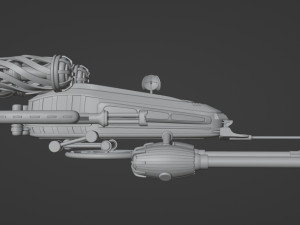 Spaceship 001 3D Model