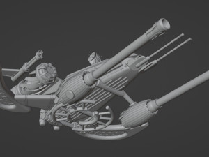 Spaceship 001 3D Model