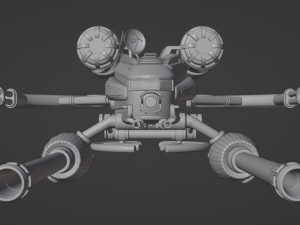 Spaceship 001 3D Model