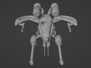 Spaceship 001 3D Model
