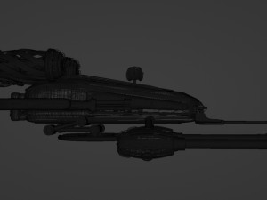 Spaceship 001 3D Model
