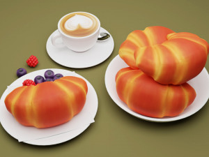 Croissant 001 3D-Modell