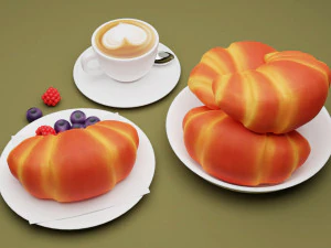 Croissant 001 3D Model