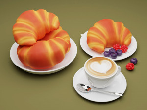 Croissant 001 3D-Modell