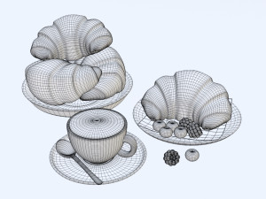 Croissant 001 3D-Modell