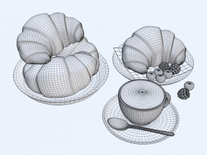 Croissant 001 3D-Modell