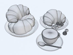 Croissant 001 3D Model