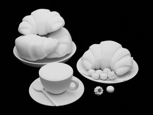 Croissant 001 3D Model