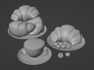 Croissant 001 3D-Modell