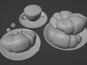 Croissant 001 3D-Modell