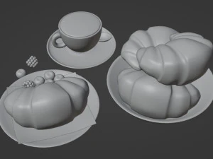Croissant 001 3D Model