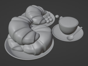 Croissant 001 3D-Modell