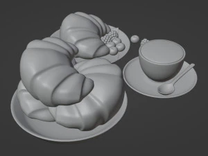 Croissant 001 3D Model