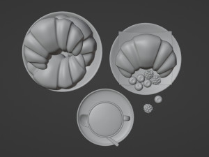 Croissant 001 3D-Modell