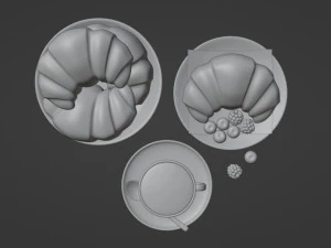 Croissant 001 3D Model