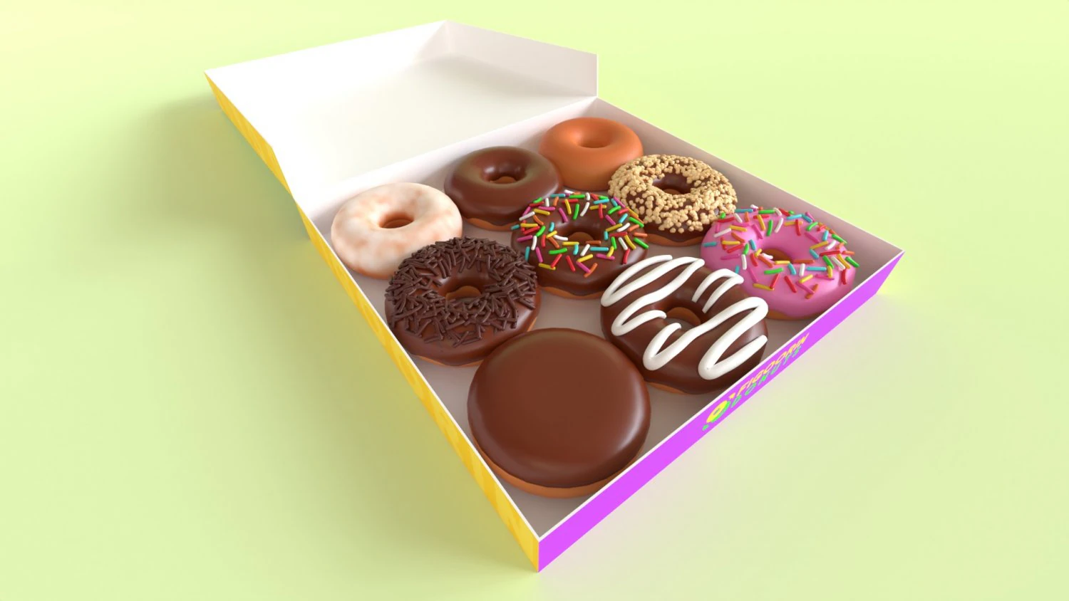 Donut 001 3D Model .c4d .max .obj .3ds .fbx .stl .blend 