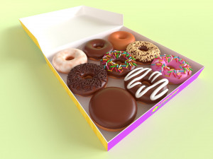 Donut 001 3D मॉडल