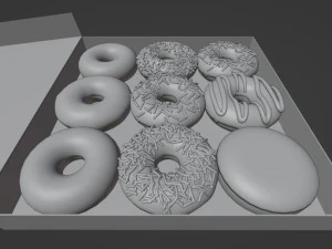 Donut 001 3D Model