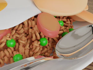 Fried Rice Nasi Goreng 001 3D Model
