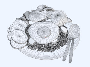 Fried Rice Nasi Goreng 001 Modelo 3D