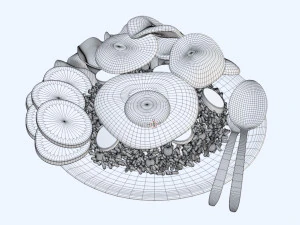 Fried Rice Nasi Goreng 001 3D Model