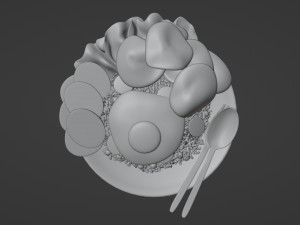 Fried Rice Nasi Goreng 001 Modelo 3D