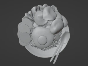 Fried Rice Nasi Goreng 001 3D Model