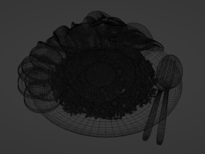Fried Rice Nasi Goreng 001 Modelo 3D