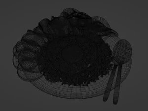 Fried Rice Nasi Goreng 001 3D Model