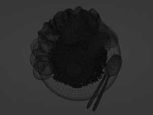 Fried Rice Nasi Goreng 001 3D Model