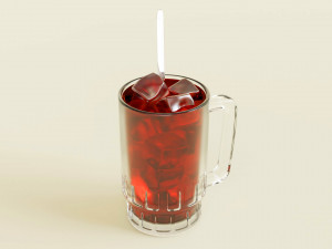 Ice Tea 001 3D Model