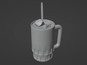 Ice Tea 001 3D Model