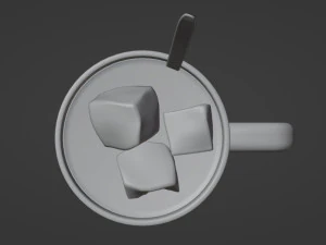 Ice Tea 001 3D Model