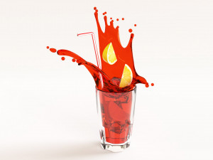 Ice Tea 002 3D Model