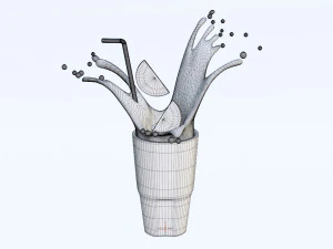 Ледяной чай 002 3D Модель