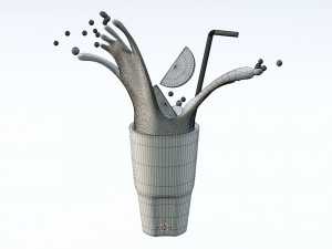 Ice Tea 002 3D Model