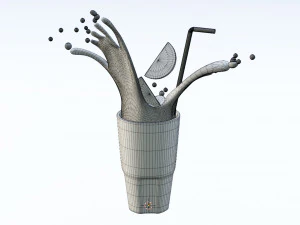 Ледяной чай 002 3D Модель