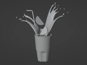 Ледяной чай 002 3D Модель