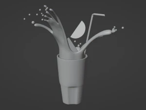 Ледяной чай 002 3D Модель