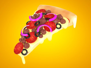 Pizza 001 3D Model