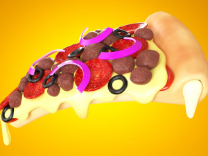 Pizza 001 Modèle 3D